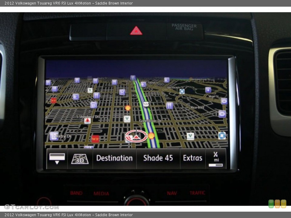 Saddle Brown Interior Navigation for the 2012 Volkswagen Touareg VR6 FSI Lux 4XMotion #67231140