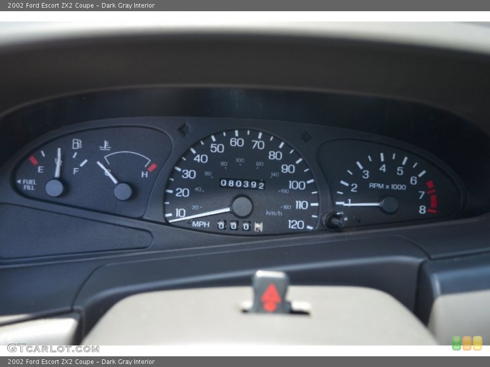 Dark Gray Interior Gauges for the 2002 Ford Escort ZX2 Coupe #67234218