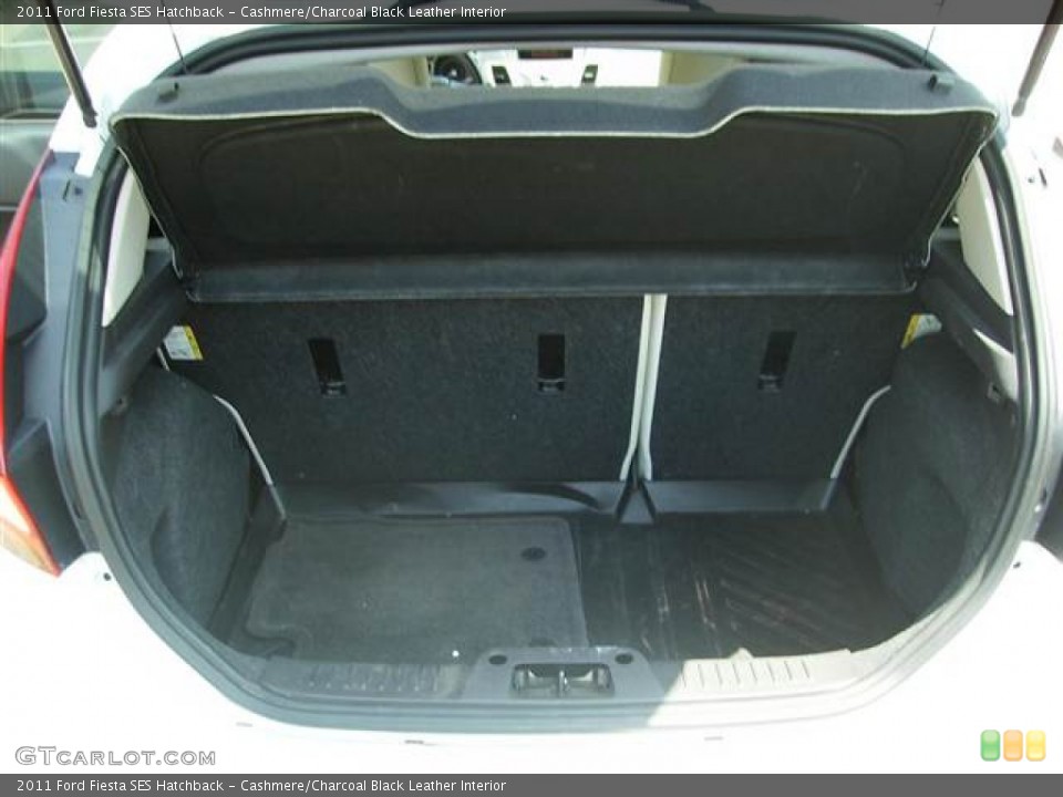 Cashmere/Charcoal Black Leather Interior Trunk for the 2011 Ford Fiesta SES Hatchback #67234893