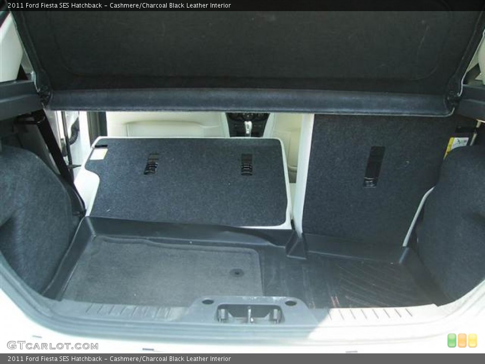 Cashmere/Charcoal Black Leather Interior Trunk for the 2011 Ford Fiesta SES Hatchback #67234902