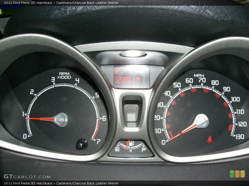 Cashmere/Charcoal Black Leather Interior Gauges for the 2011 Ford Fiesta SES Hatchback #67234968