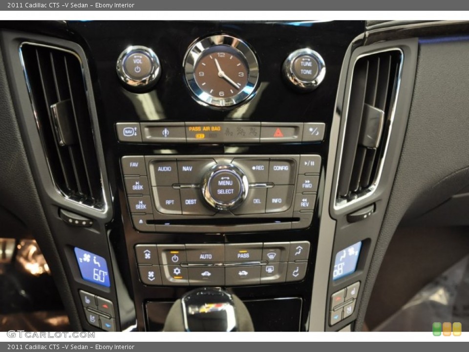 Ebony Interior Controls for the 2011 Cadillac CTS -V Sedan #67237612