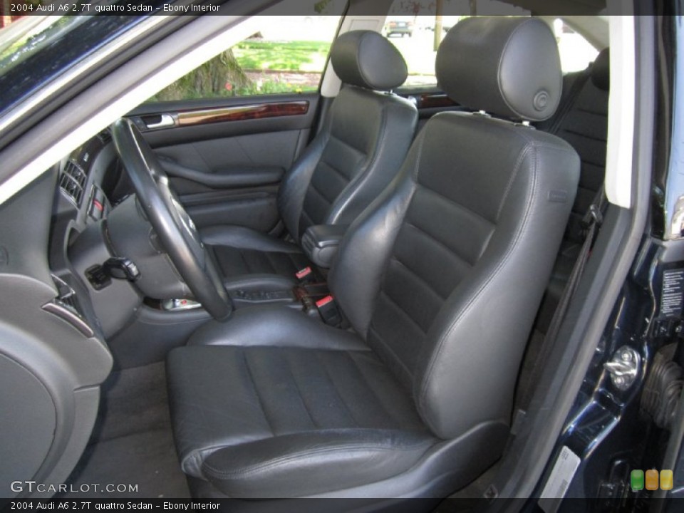 Ebony Interior Front Seat for the 2004 Audi A6 2.7T quattro Sedan #67239594