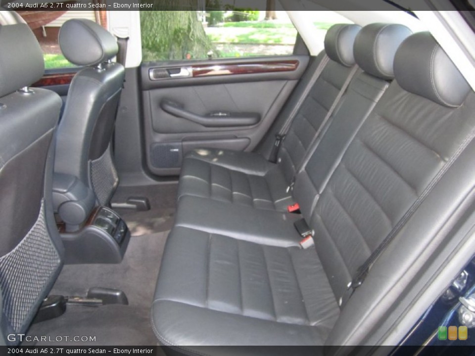 Ebony Interior Rear Seat for the 2004 Audi A6 2.7T quattro Sedan #67239636