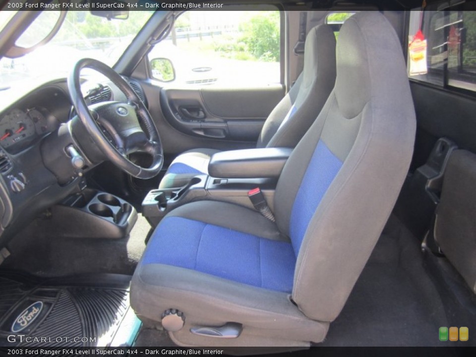 Dark Graphite/Blue Interior Photo for the 2003 Ford Ranger FX4 Level II SuperCab 4x4 #67240574