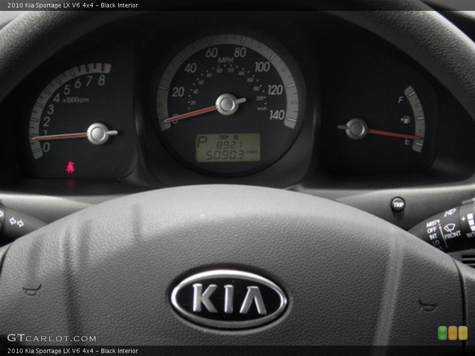 Black Interior Gauges for the 2010 Kia Sportage LX V6 4x4 #67247313