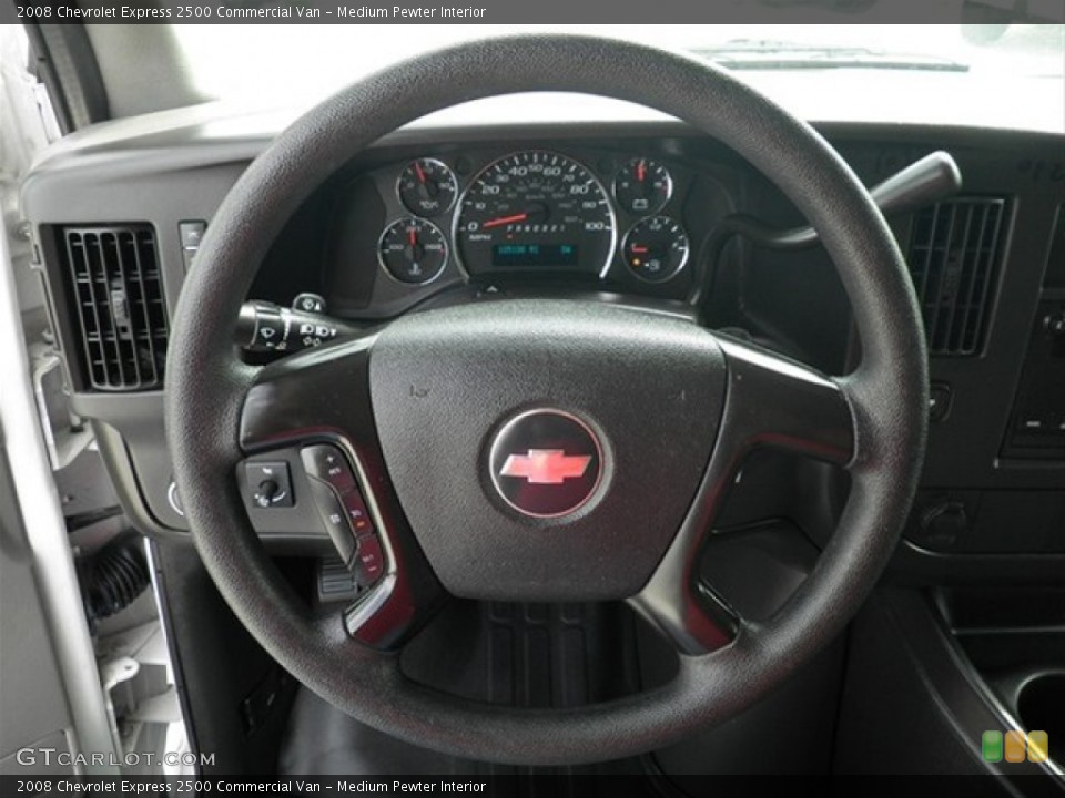 Medium Pewter Interior Steering Wheel for the 2008 Chevrolet Express 2500 Commercial Van #67247571