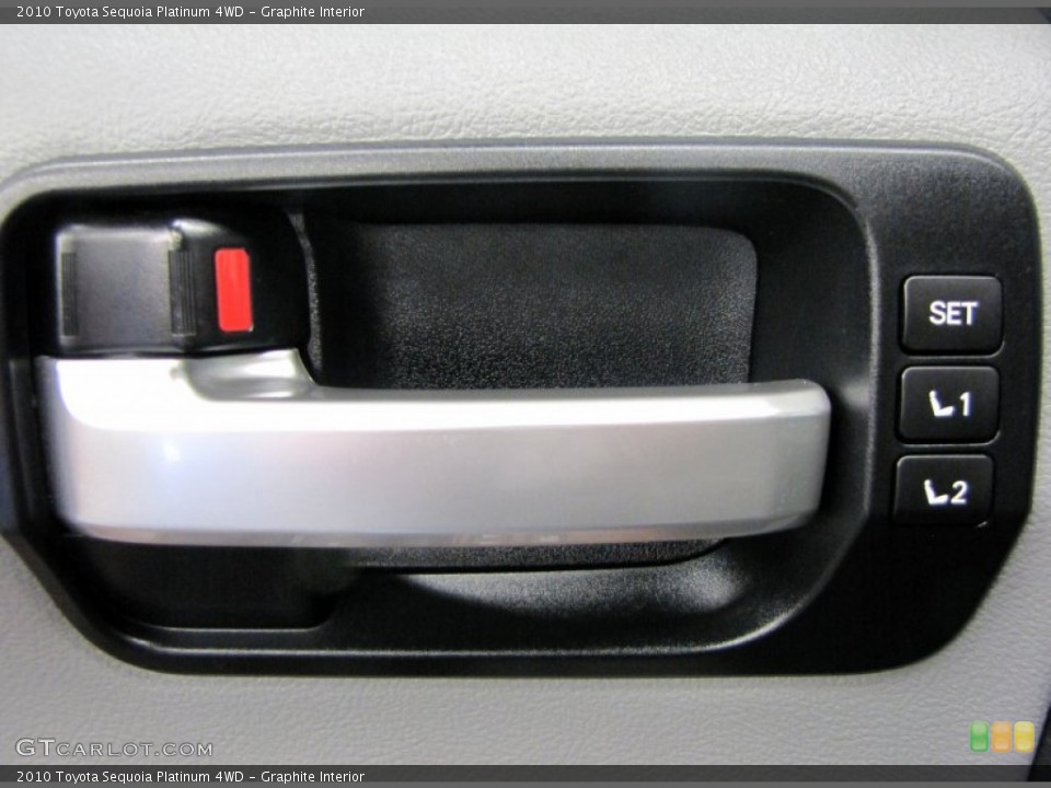Graphite Interior Controls for the 2010 Toyota Sequoia Platinum 4WD #67248912
