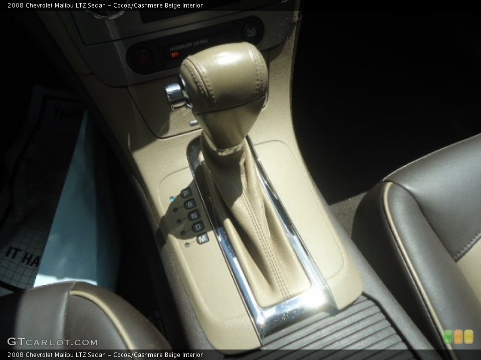 Cocoa/Cashmere Beige Interior Transmission for the 2008 Chevrolet Malibu LTZ Sedan #67249359