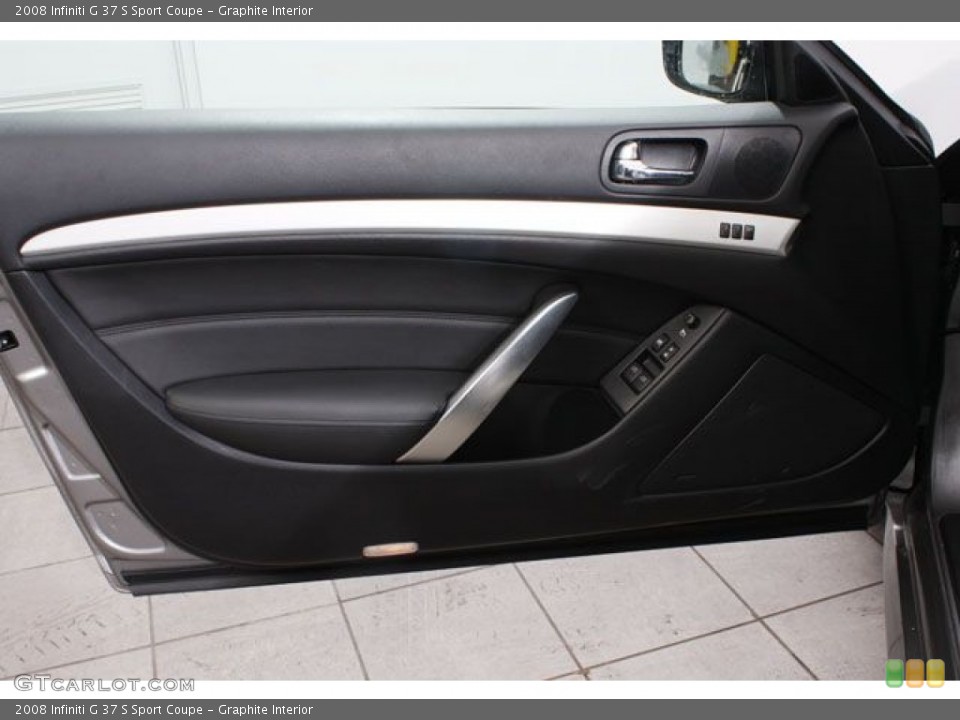 Graphite Interior Door Panel for the 2008 Infiniti G 37 S Sport Coupe #67254447