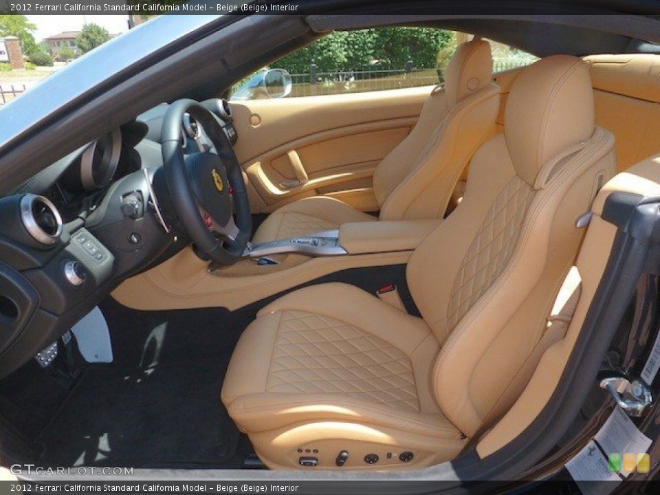 Beige (Beige) Interior Front Seat for the 2012 Ferrari California  #67255248