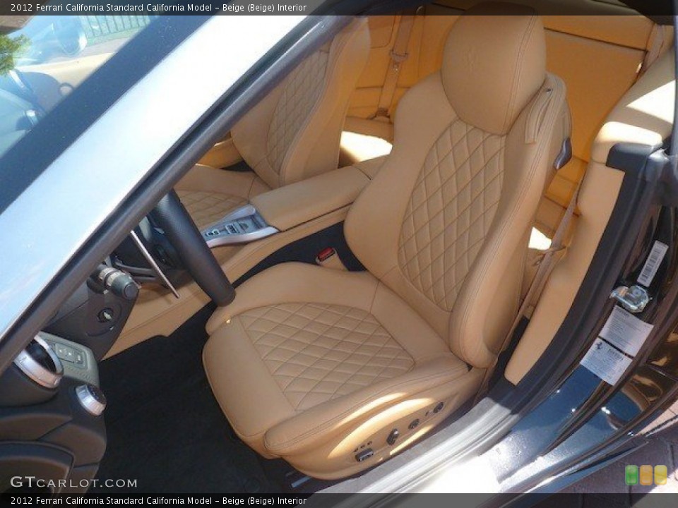 Beige (Beige) Interior Front Seat for the 2012 Ferrari California  #67255257
