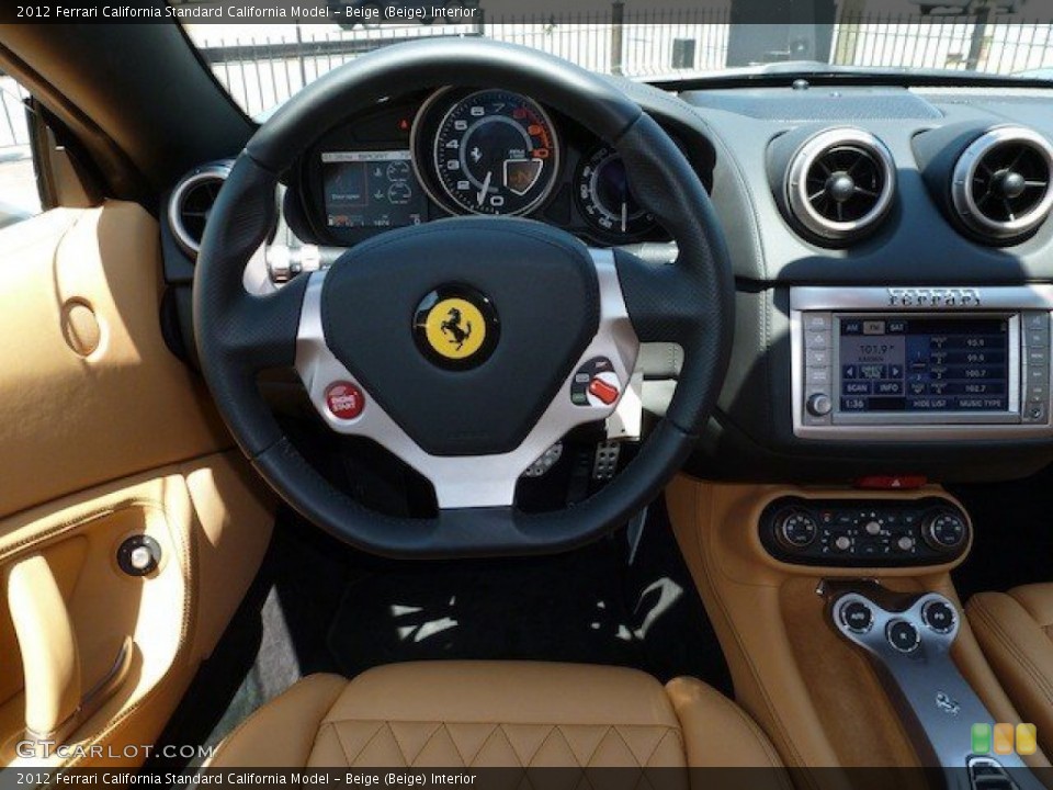 Beige (Beige) Interior Steering Wheel for the 2012 Ferrari California  #67255275