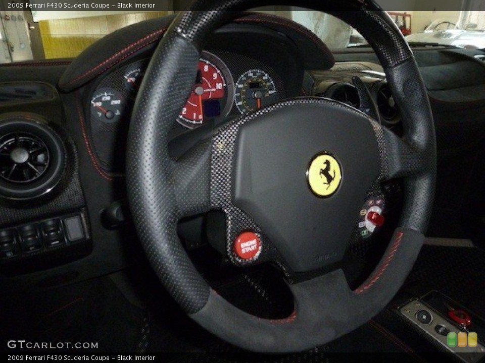 Black Interior Steering Wheel for the 2009 Ferrari F430 Scuderia Coupe #67255788