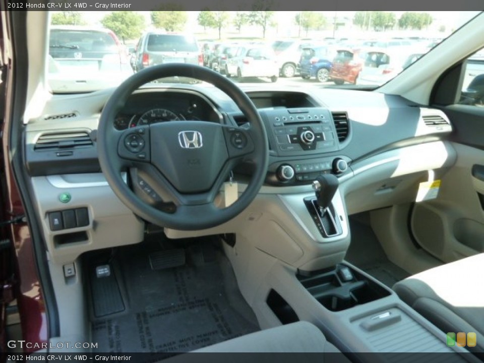 Gray Interior Dashboard for the 2012 Honda CR-V LX 4WD #67265202