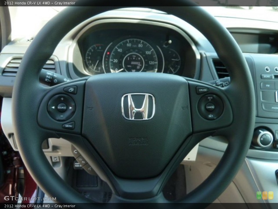 Gray Interior Steering Wheel for the 2012 Honda CR-V LX 4WD #67265232