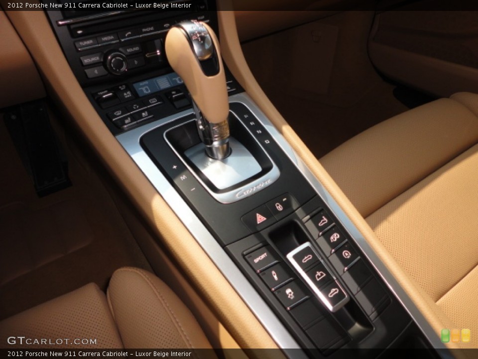 Luxor Beige Interior Controls for the 2012 Porsche New 911 Carrera Cabriolet #67265424