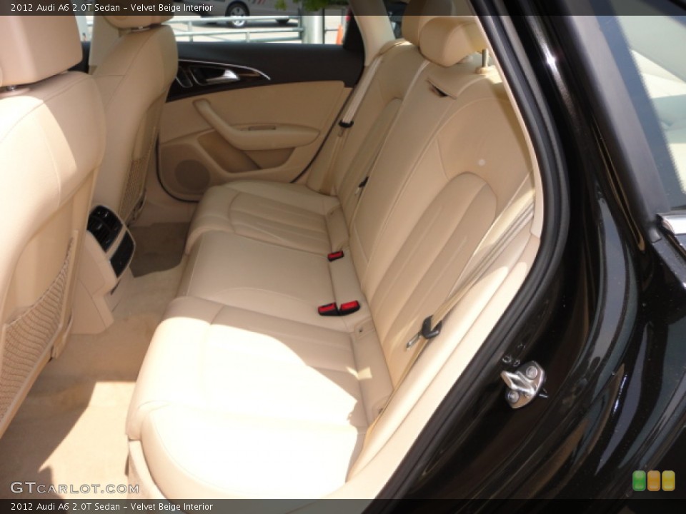 Velvet Beige Interior Rear Seat for the 2012 Audi A6 2.0T Sedan #67265529