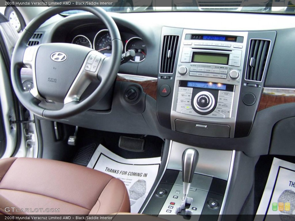 Black/Saddle Interior Dashboard for the 2008 Hyundai Veracruz Limited AWD #6726599