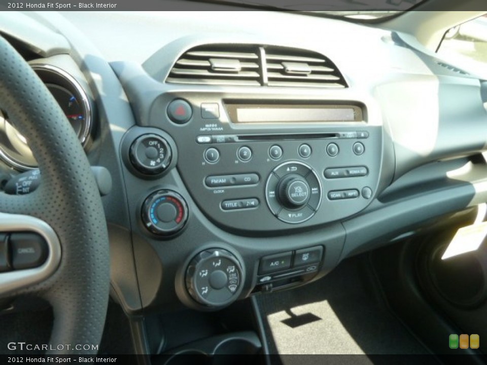 Black Interior Controls for the 2012 Honda Fit Sport #67267147