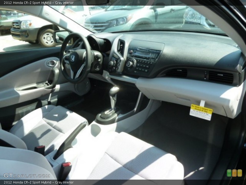 Gray Interior Dashboard for the 2012 Honda CR-Z Sport Hybrid #67267330