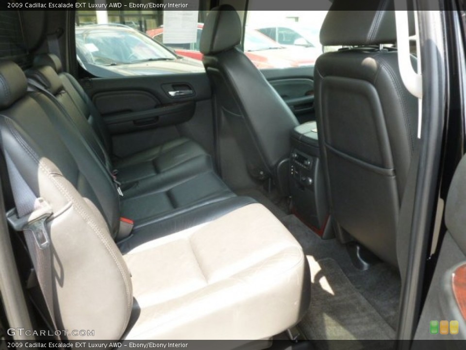 Ebony/Ebony Interior Rear Seat for the 2009 Cadillac Escalade EXT Luxury AWD #67272851