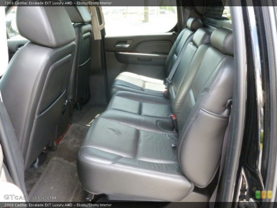 Ebony/Ebony Interior Rear Seat for the 2009 Cadillac Escalade EXT Luxury AWD #67272854