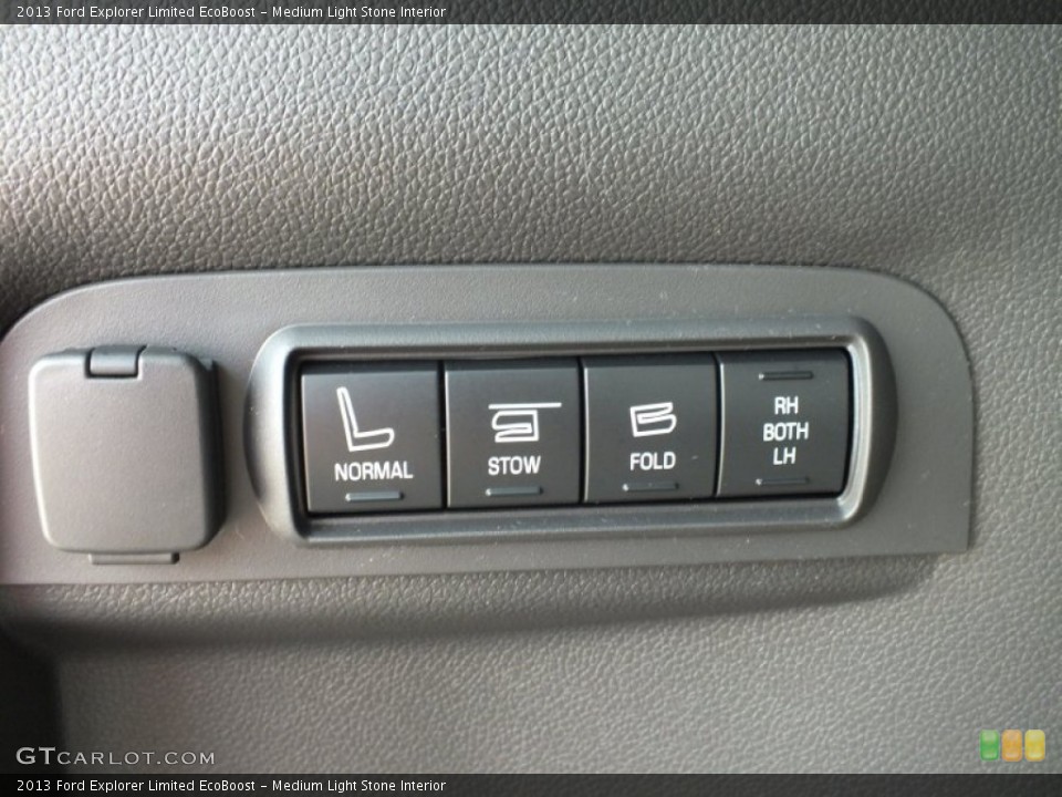 Medium Light Stone Interior Controls for the 2013 Ford Explorer Limited EcoBoost #67274156