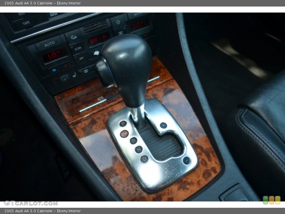 Ebony Interior Transmission for the 2003 Audi A4 3.0 Cabriolet #67275248
