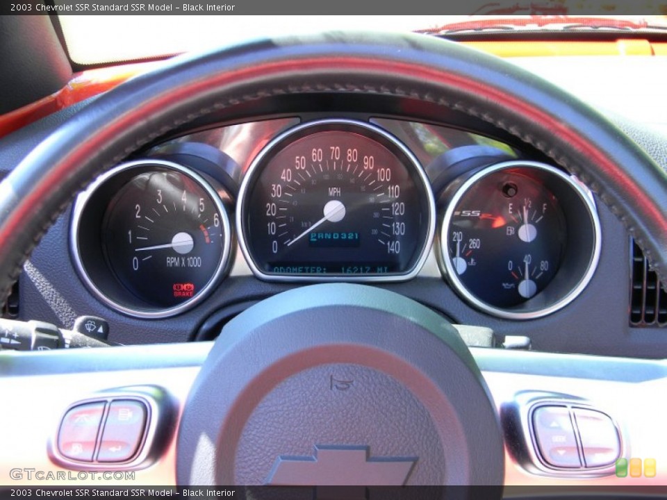 Black Interior Gauges for the 2003 Chevrolet SSR  #67275380