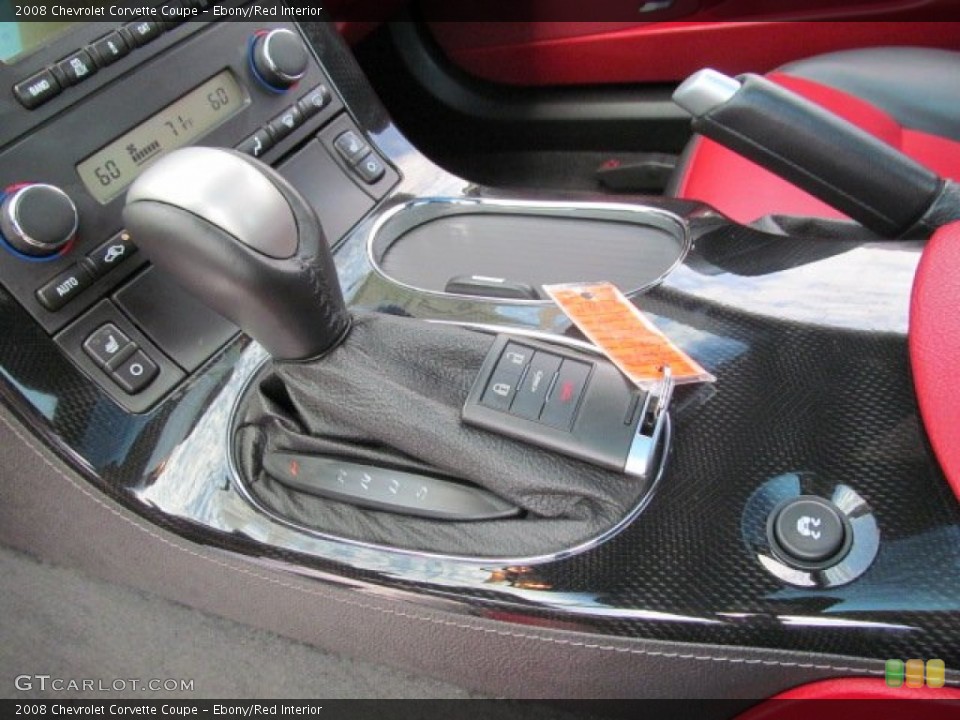 Ebony/Red Interior Transmission for the 2008 Chevrolet Corvette Coupe #67279160