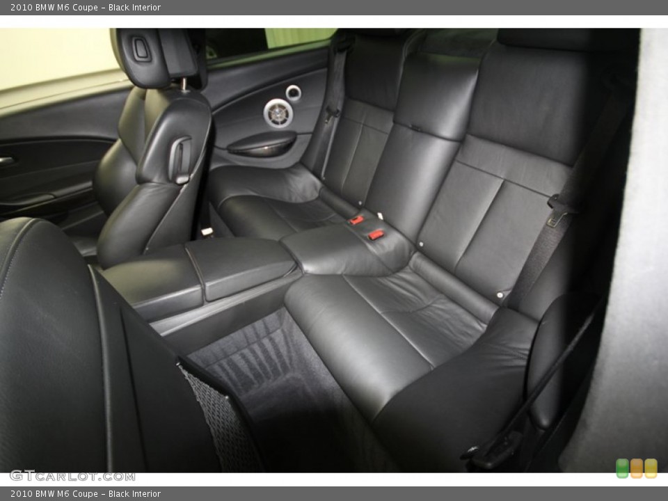Black Interior Rear Seat for the 2010 BMW M6 Coupe #67281650