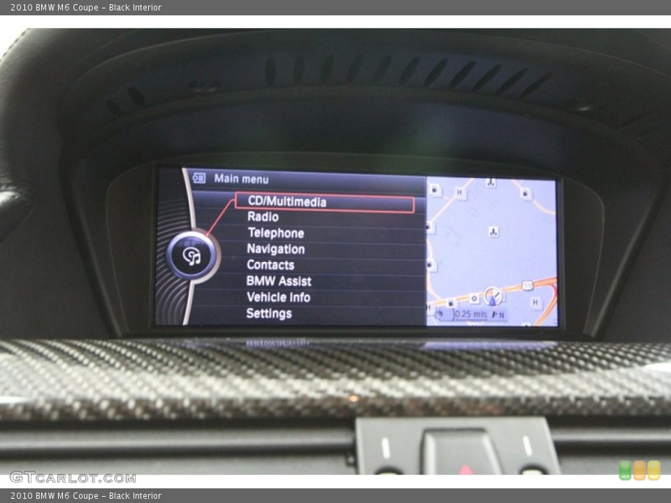 Black Interior Navigation for the 2010 BMW M6 Coupe #67281696