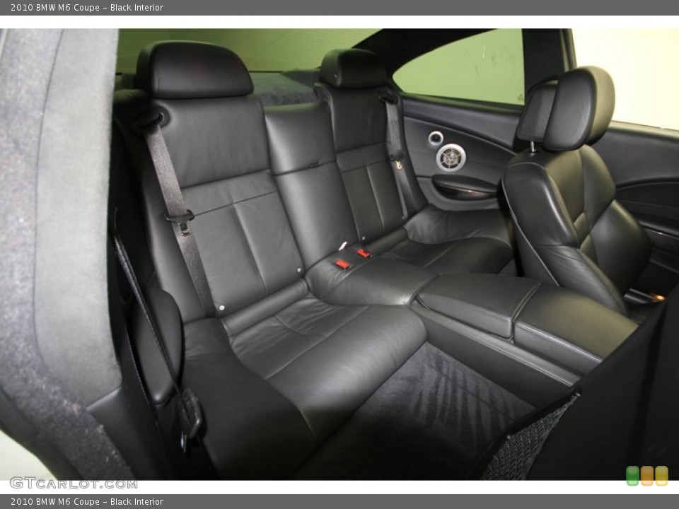Black Interior Rear Seat for the 2010 BMW M6 Coupe #67281848