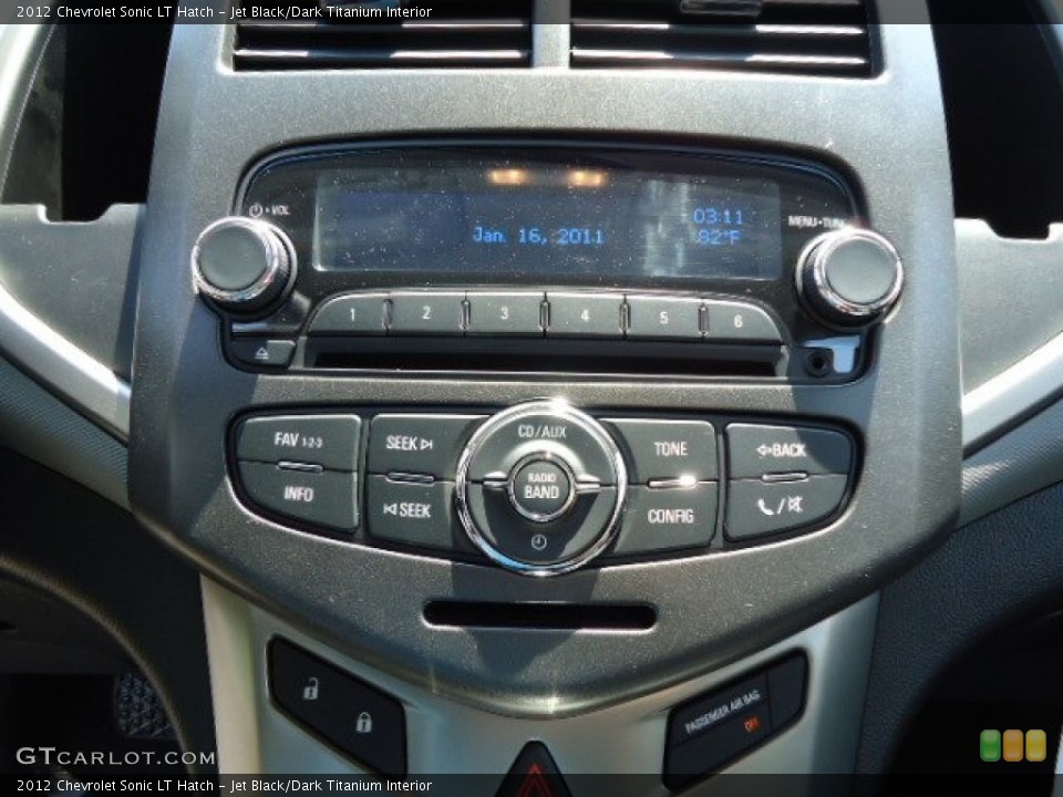 Jet Black/Dark Titanium Interior Controls for the 2012 Chevrolet Sonic LT Hatch #67281887