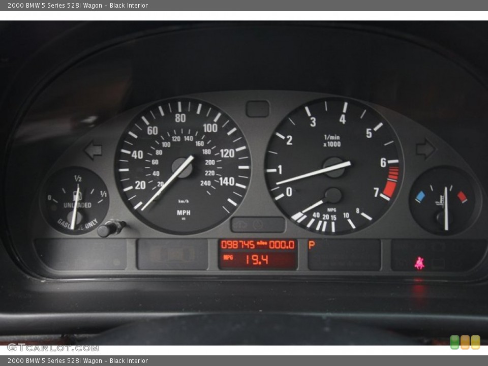 Black Interior Gauges for the 2000 BMW 5 Series 528i Wagon #67282357