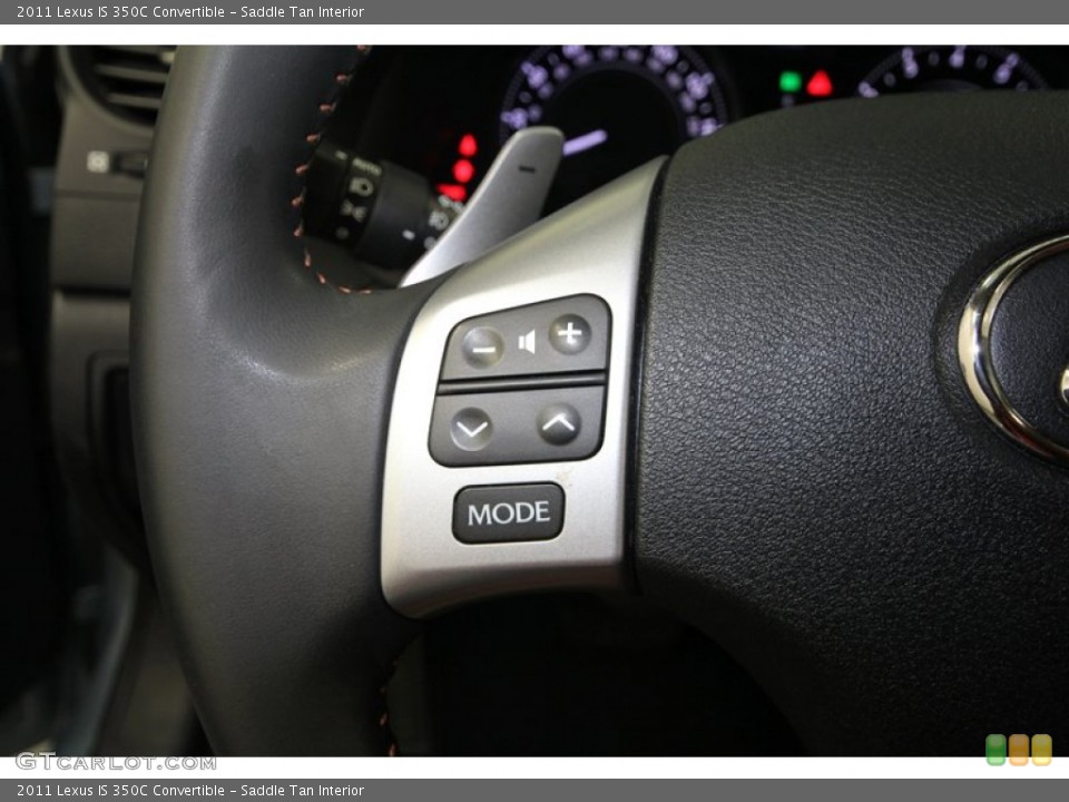 Saddle Tan Interior Controls for the 2011 Lexus IS 350C Convertible #67283431