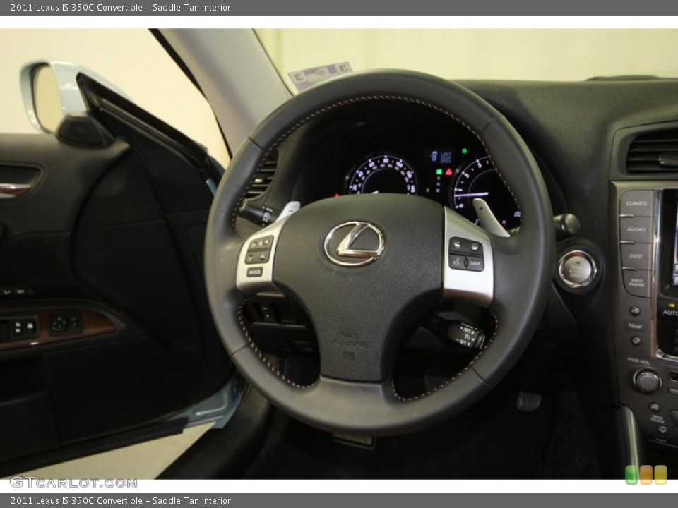 Saddle Tan Interior Steering Wheel for the 2011 Lexus IS 350C Convertible #67283447