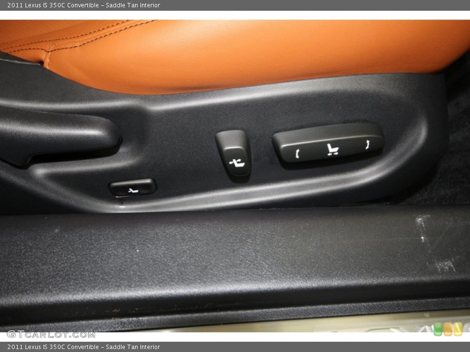 Saddle Tan Interior Controls for the 2011 Lexus IS 350C Convertible #67283506