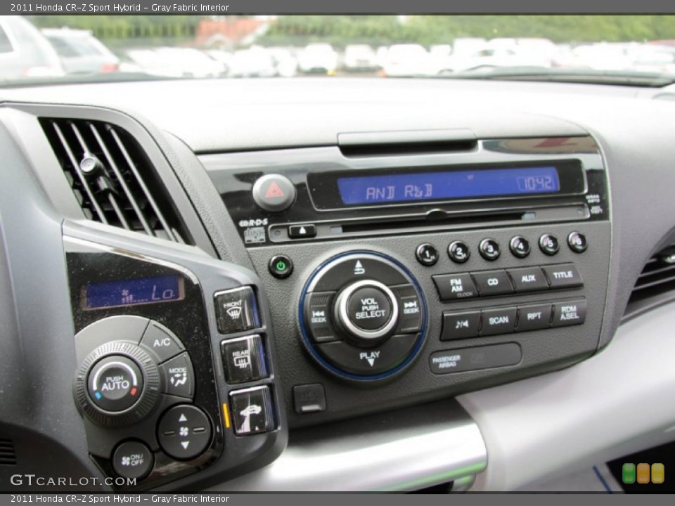 Gray Fabric Interior Controls for the 2011 Honda CR-Z Sport Hybrid #67285514