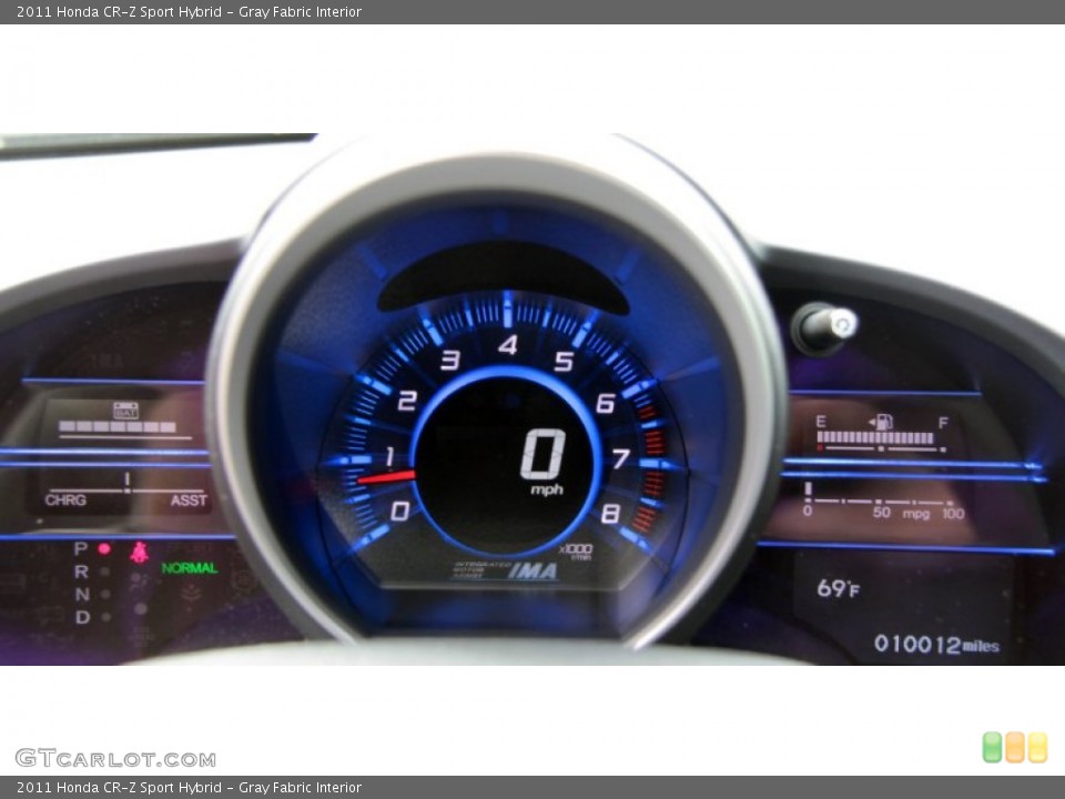 Gray Fabric Interior Gauges for the 2011 Honda CR-Z Sport Hybrid #67285604