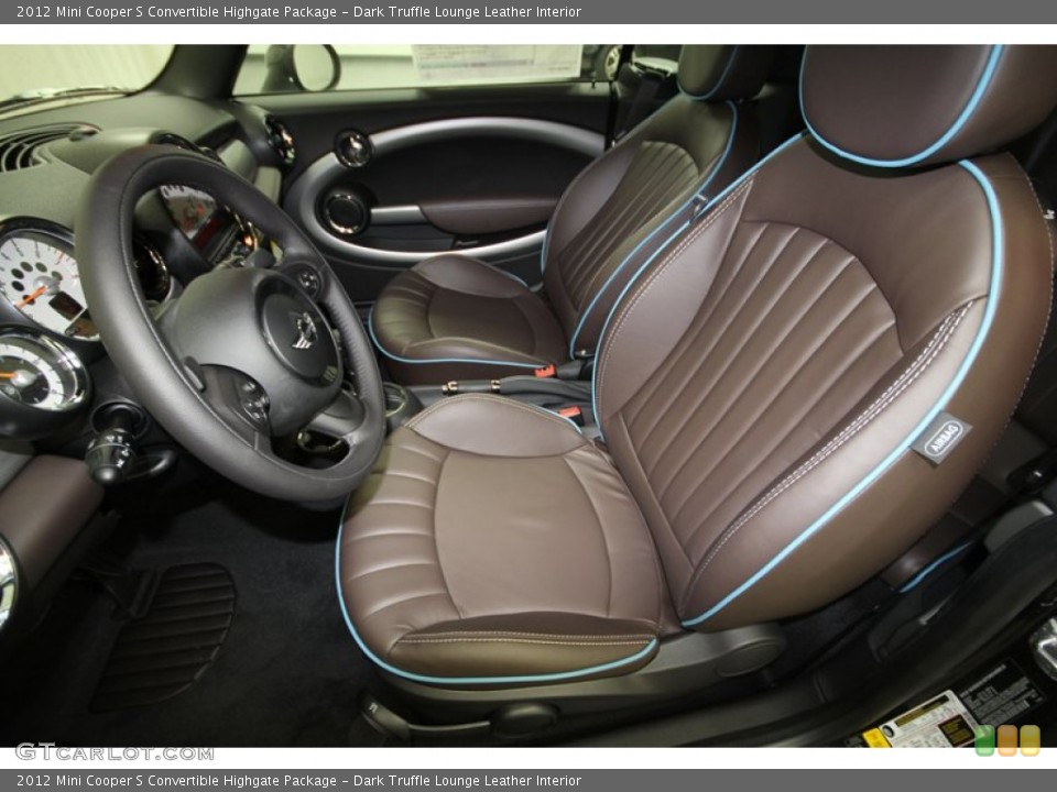 Dark Truffle Lounge Leather Interior Photo for the 2012 Mini Cooper S Convertible Highgate Package #67293542