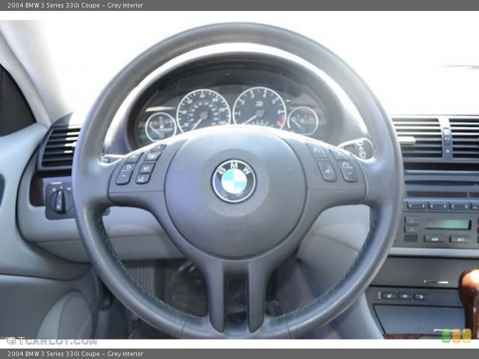 Grey Interior Steering Wheel for the 2004 BMW 3 Series 330i Coupe #67294016