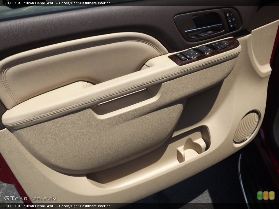 Cocoa/Light Cashmere Interior Door Panel for the 2013 GMC Yukon Denali AWD #67295653