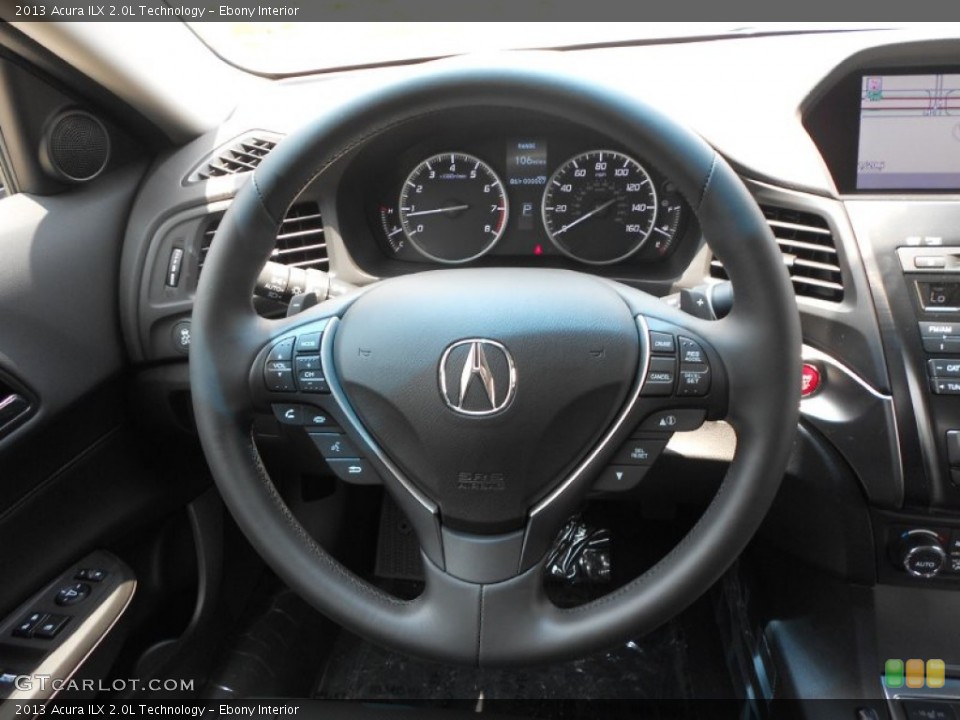 Ebony Interior Steering Wheel for the 2013 Acura ILX 2.0L Technology #67299860