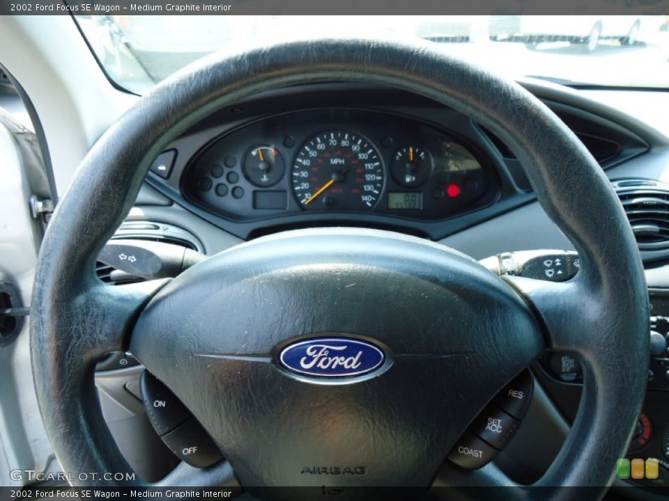Medium Graphite Interior Steering Wheel for the 2002 Ford Focus SE Wagon #67300364
