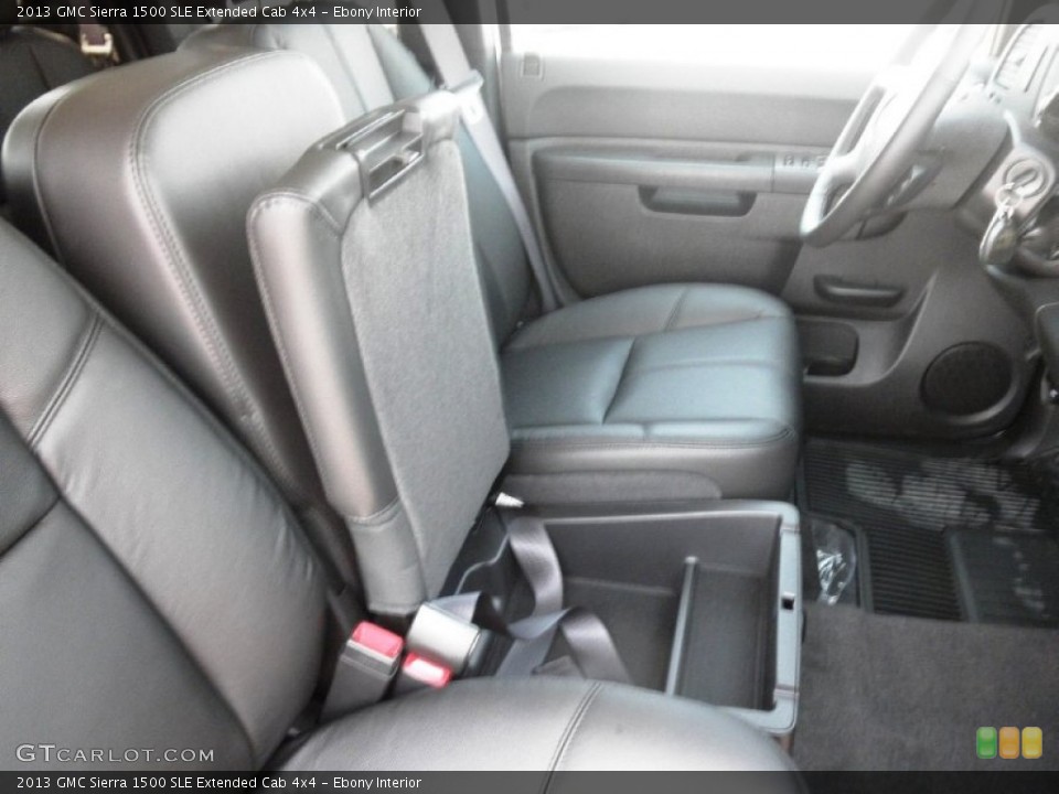 Ebony Interior Photo for the 2013 GMC Sierra 1500 SLE Extended Cab 4x4 #67300964