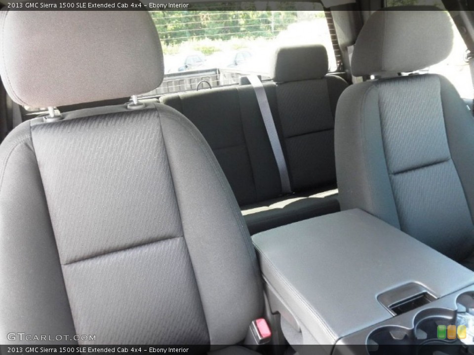 Ebony Interior Photo for the 2013 GMC Sierra 1500 SLE Extended Cab 4x4 #67301189