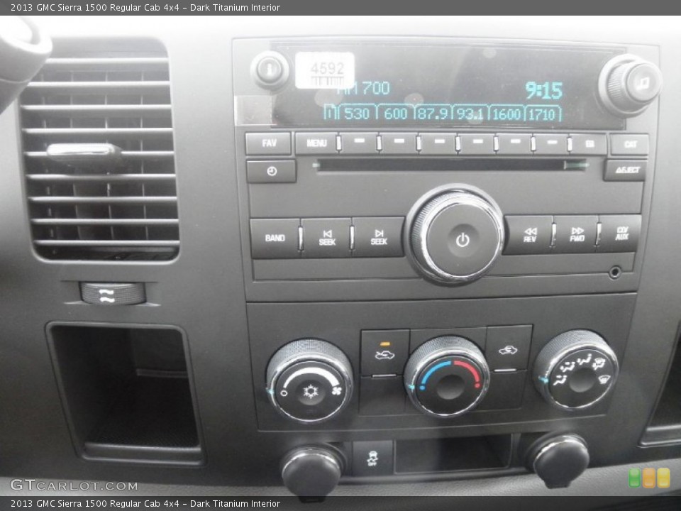 Dark Titanium Interior Controls for the 2013 GMC Sierra 1500 Regular Cab 4x4 #67301347