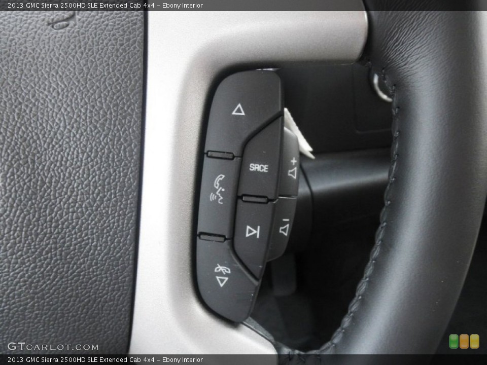 Ebony Interior Controls for the 2013 GMC Sierra 2500HD SLE Extended Cab 4x4 #67301528